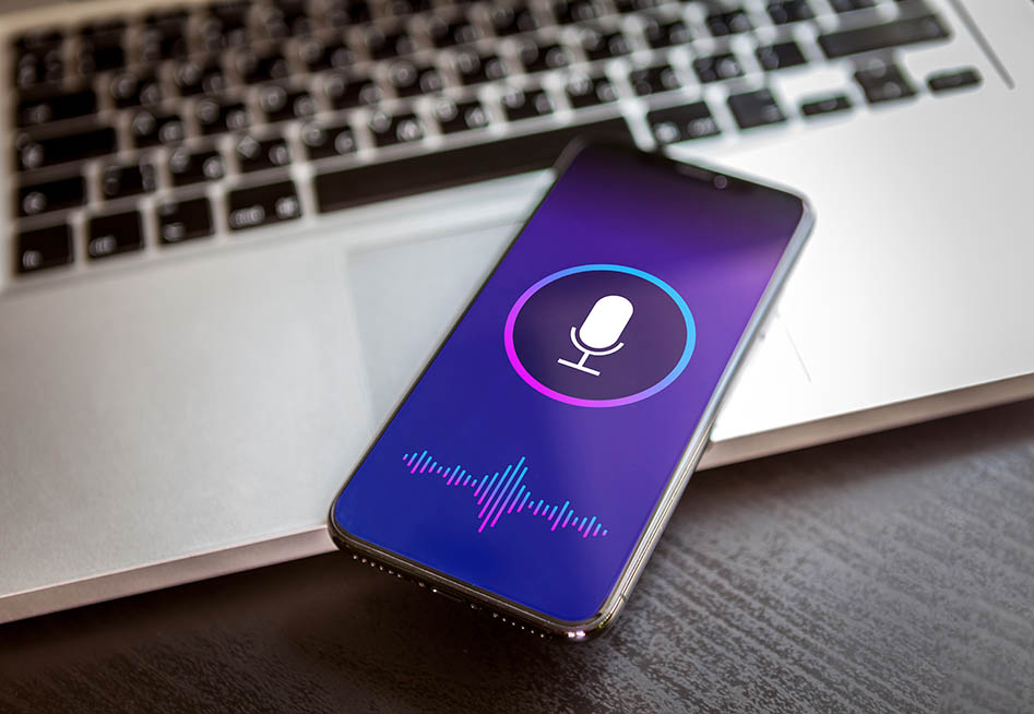 Image of phone with voice recorder on to represent an employee taking a secret recording of a meeting